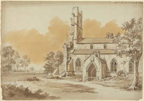 Fauldon, South Greenhoe, Norfolk by Hendrik Frans de Cort, drawing, 1794