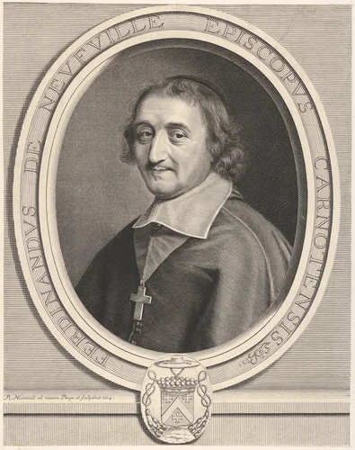 Ferdinand de Neufville de Villeroy by Robert Nanteuil, print, 1659-1669