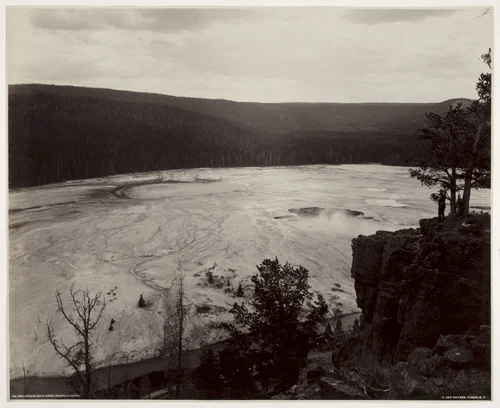 Hell's Half Acre, Prismatic Springs by Frank Jay Haynes, photograph, 1885-1889
