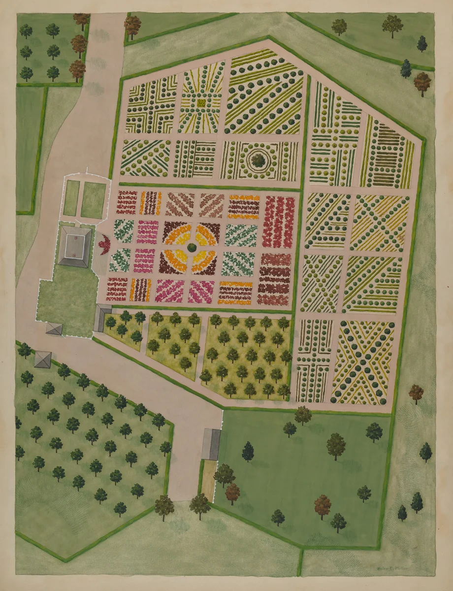 Nicholas Bayard Estate by Helen Miller, index of american design, 1936