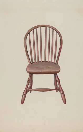 Windsor Chair by Dana Bartlett, index of american design, 1936