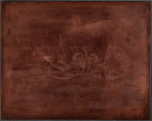 The Circle of the Corrupt Officials; the Devils Mauling Each Other by William Blake, technical material, 1827