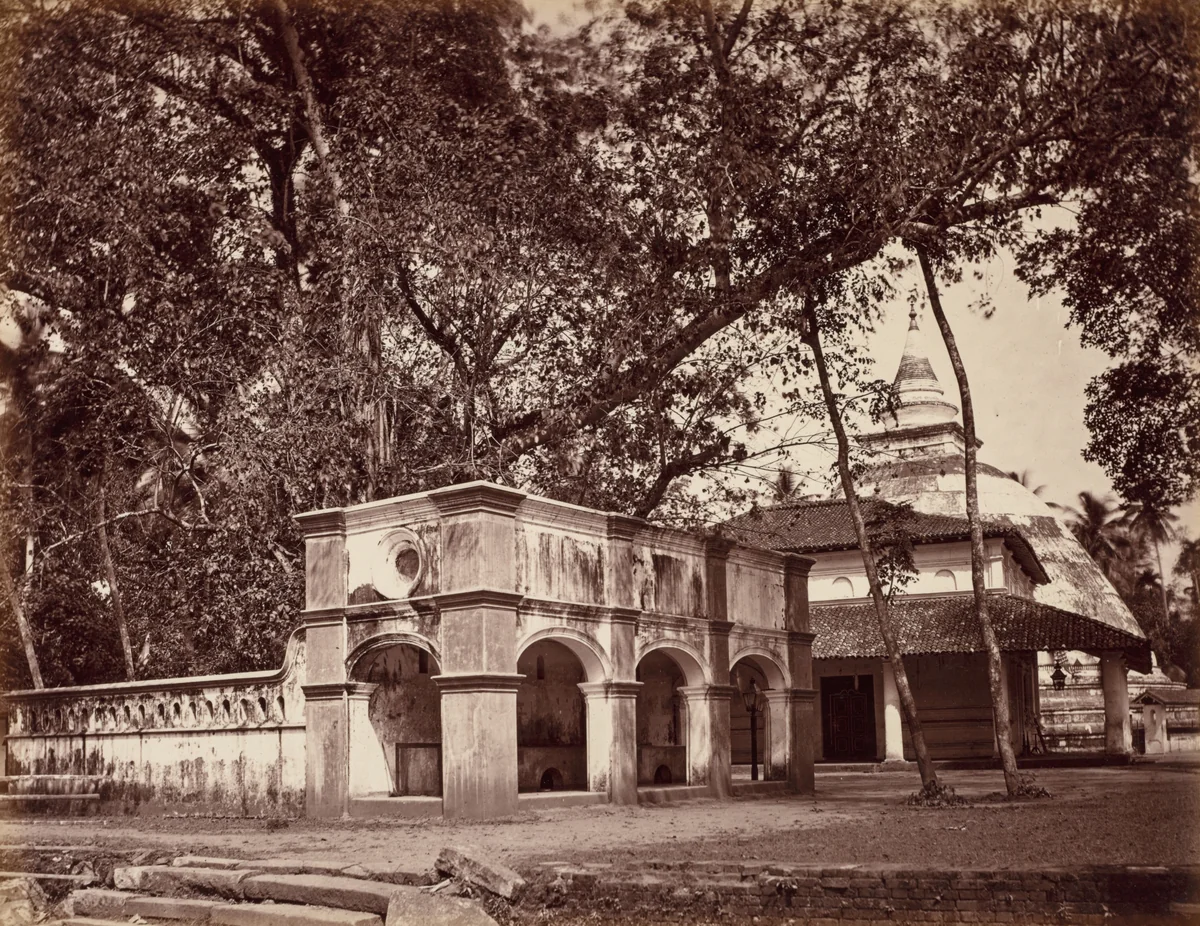Buddhist Temple, Kalani by Scowen & Co., photograph, 1875-1885