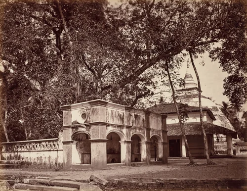 Buddhist Temple, Kalani by Scowen & Co., photograph, 1875-1885