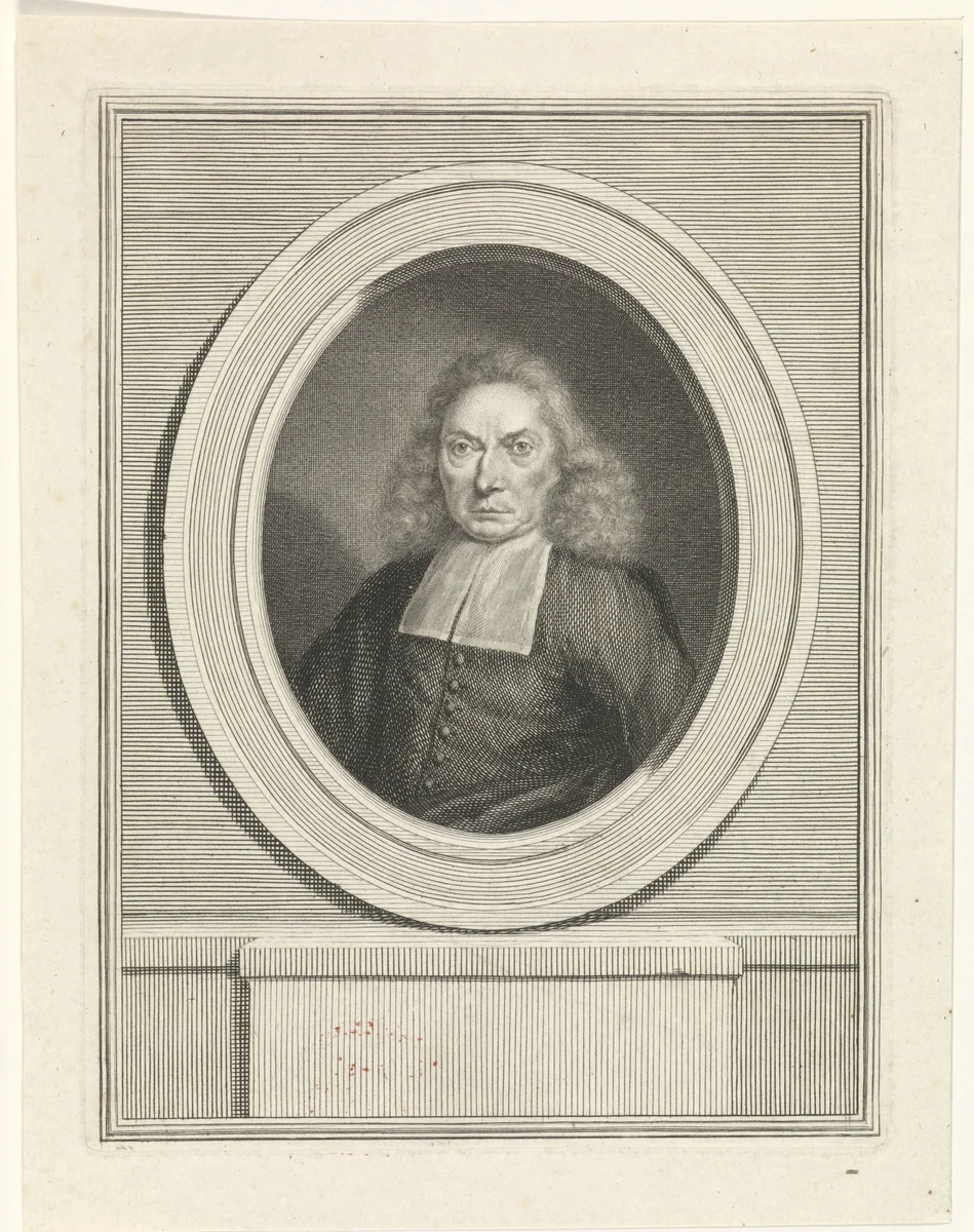 Portret van Herman Schijn by Jacob Houbraken, print, 1727-1780