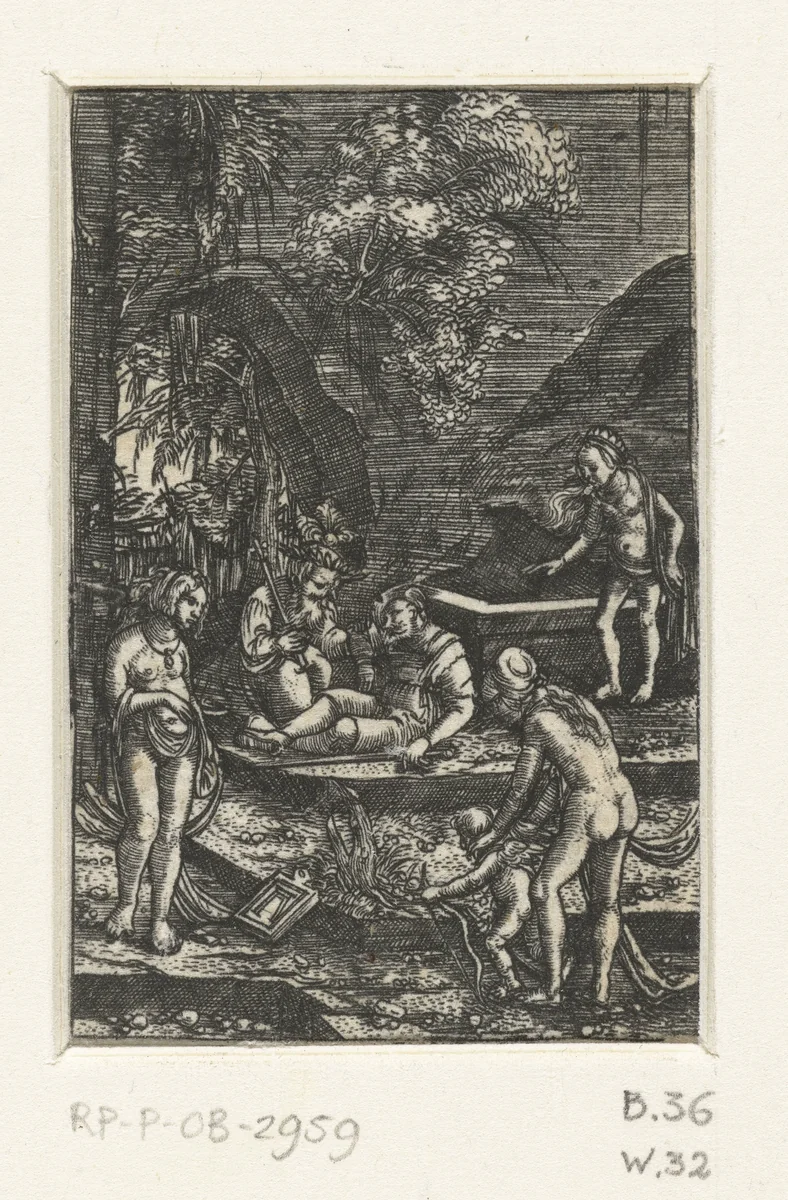 Droom van Paris by Unknown, print, 1506-1538