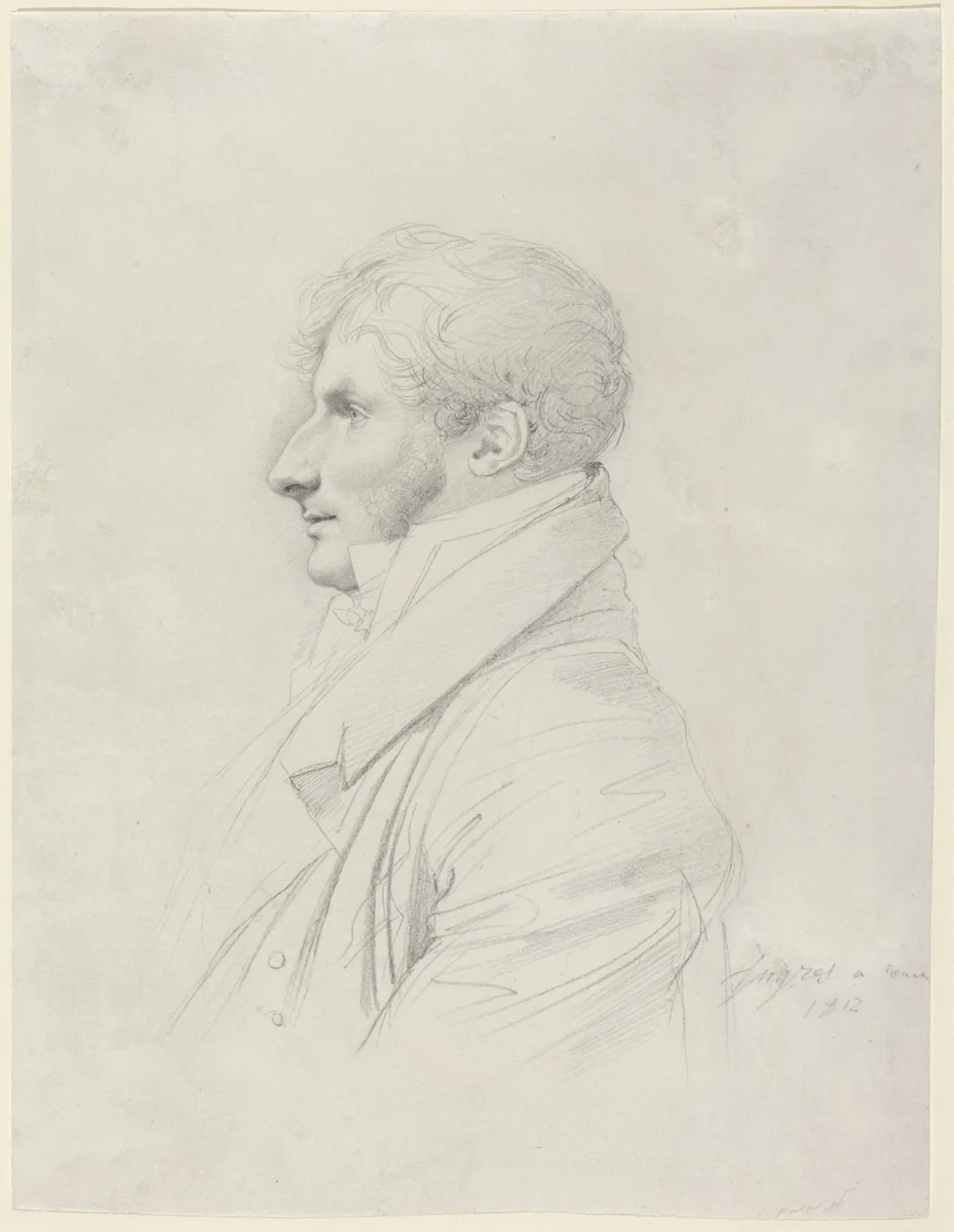 Philippe Mengin de Bionval by Jean-Auguste-Dominique Ingres, drawing, 1812