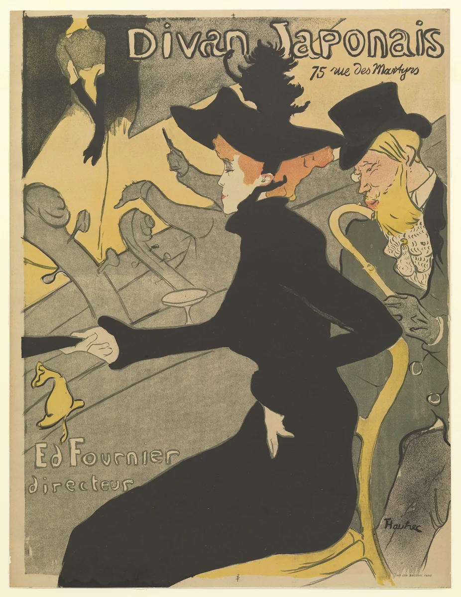 Divan Japonais by Henri de Toulouse-Lautrec, print, 1893