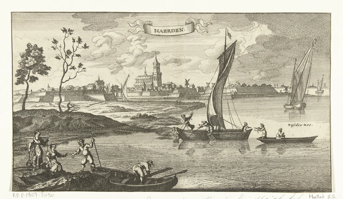 Gezicht op Naarden by Gaspar Bouttats, print, 1679