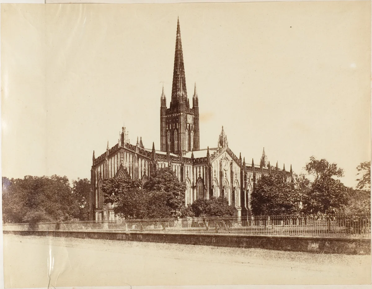 [The St. Pauls Cathedral, Calcutta] by R. B. Hill, photograph, 1850-1859