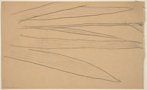 Study of a Flower [verso] by Charles Sprague Pearce, drawing, 1890-1897