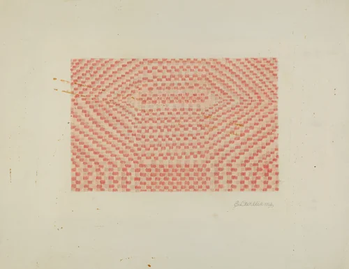 Woolen Coverlet by Edward D. Williams, index of american design, 1941