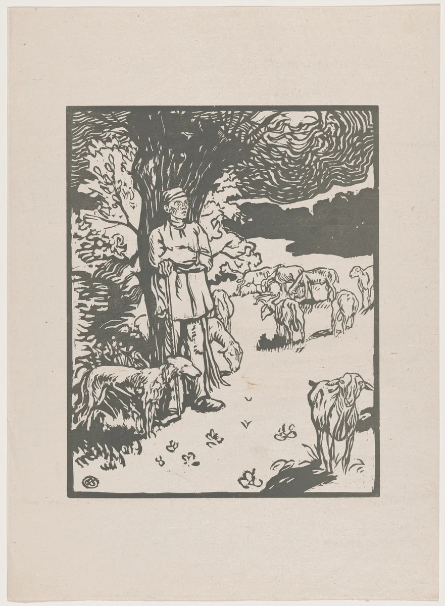 L'orage by Georges Jeanniot, print, 1895