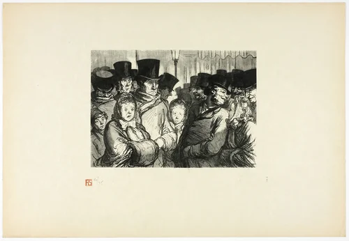Boulevard du Temple à minuit, from Tirage Unique de Trente-Six Bois by Charles Maurand, print, 1863