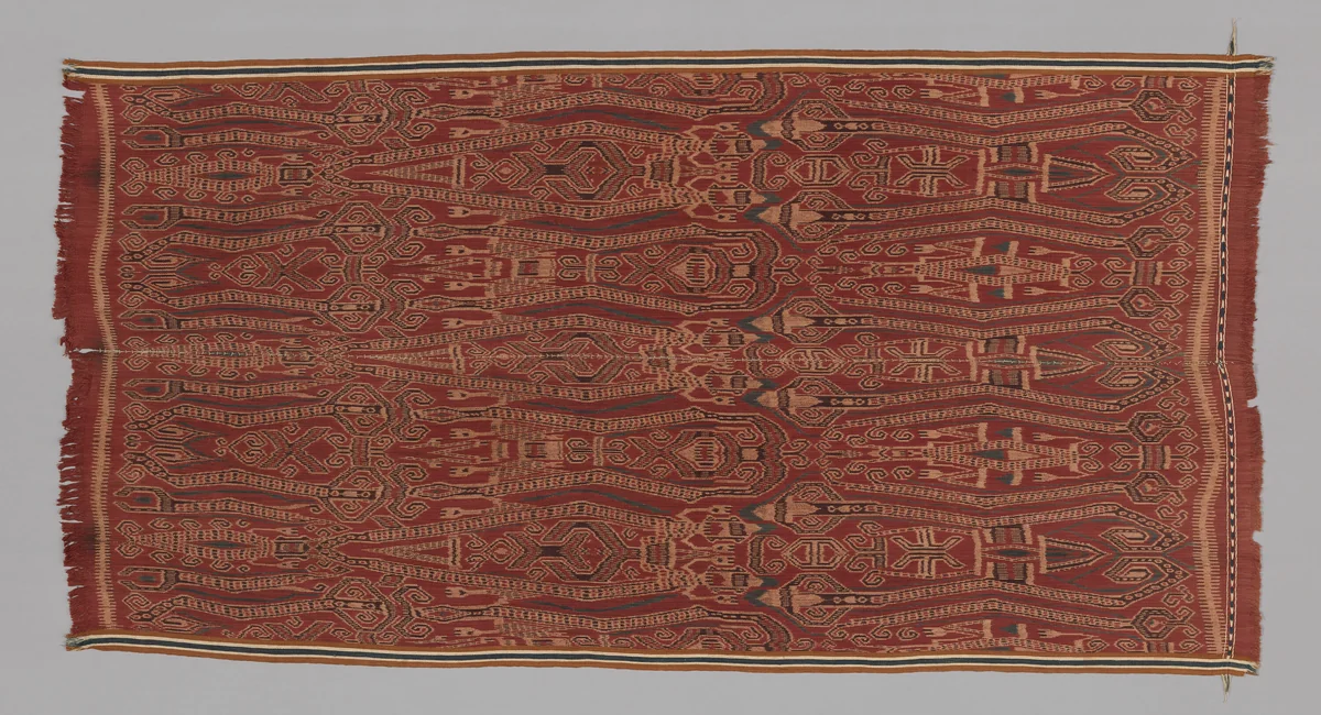 Ikat-dyed Blanket by Iban Malaysia, textile, 1875-1900
