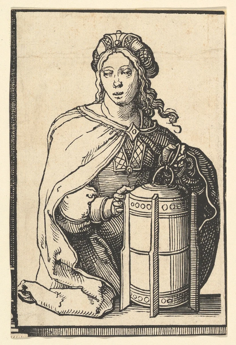 Persian Sibyl, from the series of Sibyls by Lucas van Leyden, print, 1525-1535