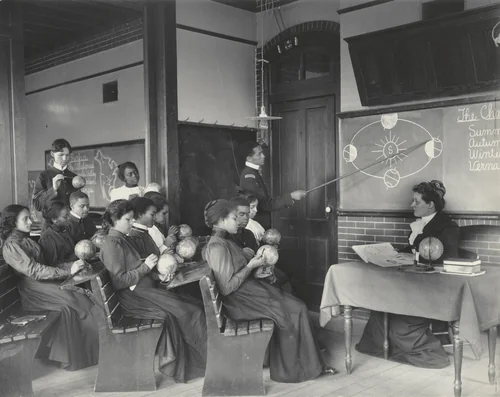 Geography: Studying the Seasons from the Hampton Album by Frances Benjamin Johnston, photograph, 1899
