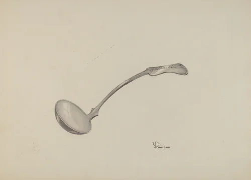 Cream Ladle by Josephine C. Romano, index of american design, 1937