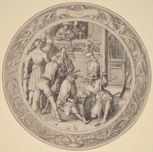 Christ Crowned with Thorns by Lucas van Leyden, print, 1509
