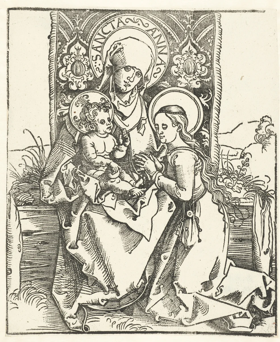 Anna-te-Drieën by Unknown, print, 1520-1530