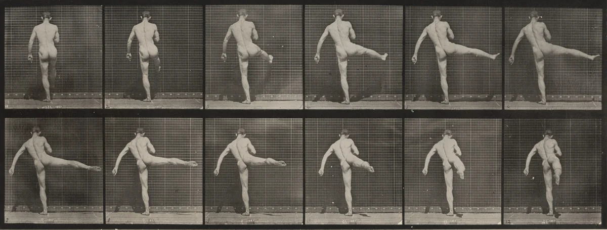 Plate Number 369. First ballet action by Eadweard Muybridge, photograph, 1887