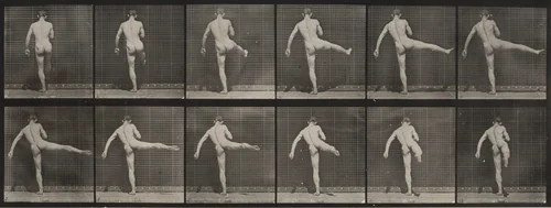 Plate Number 369. First ballet action by Eadweard Muybridge, photograph, 1887