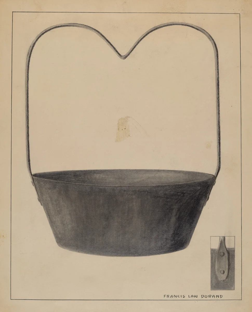 Kettle by Francis Law Durand, index of american design, 1935-1942