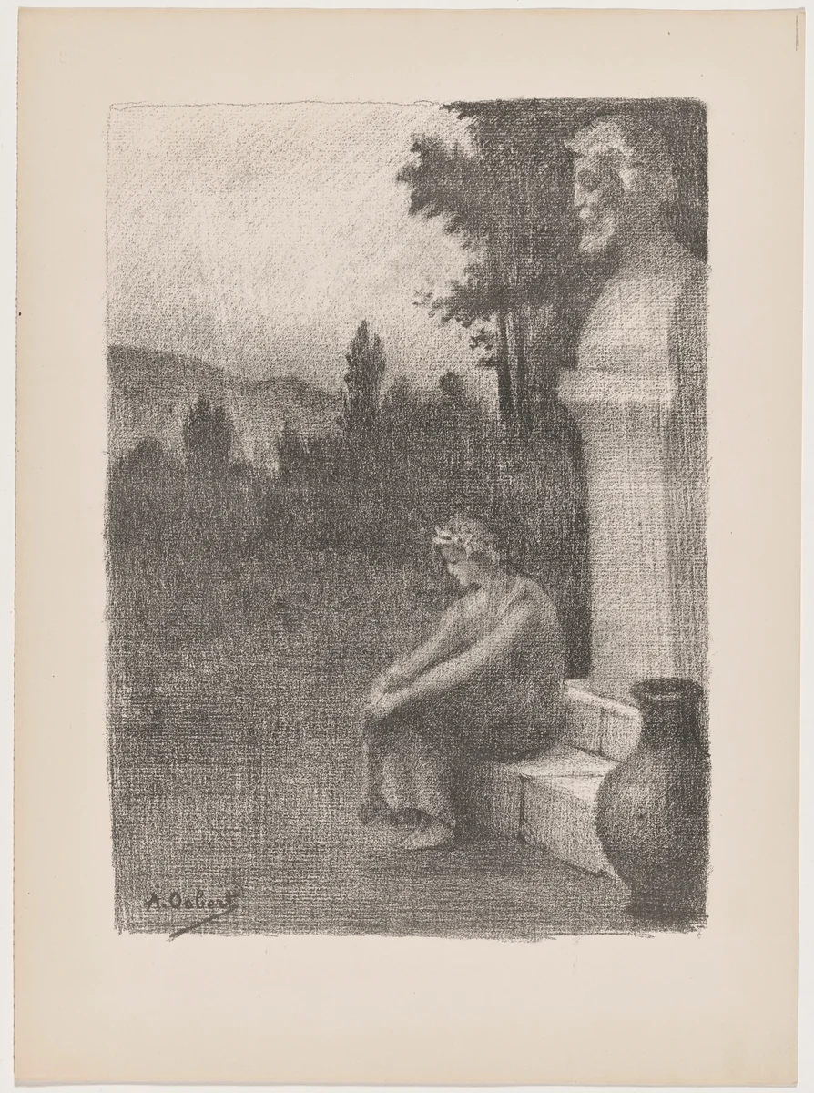 La jarre couronnée (The Crowned Jar) by Alphonse Osbert, print, 1895