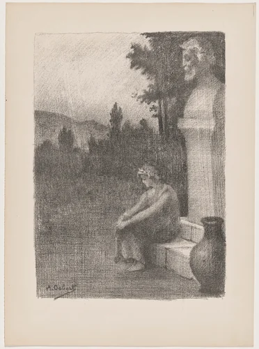 La jarre couronnée (The Crowned Jar) by Alphonse Osbert, print, 1895