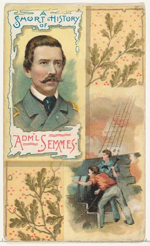 A Short History: Rear-Admiral Raphael Semmes, from the Histories of Generals series (N114) issued by W. Duke, Sons & Co. to promote Honest Long Cut Smoking and Chewing Tobacco by W. Duke, Sons & Co., print, 1888