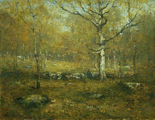 Spring Woods by Henry Ward Ranger, artwork, 1892-1900
