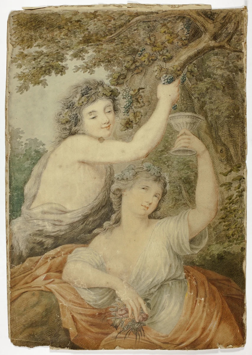Bacchus and Maiden by Giovanni Battista Cipriani, painting, 1747-1785