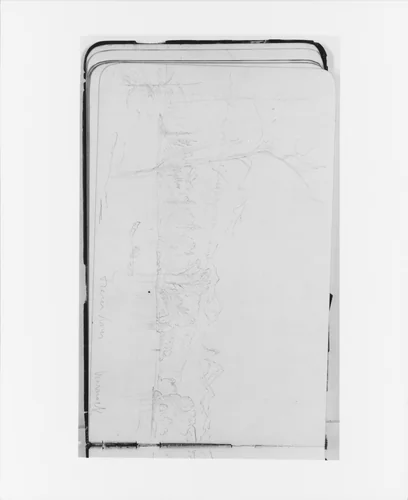 Fraser (?) River, Warnock (from Sketchbook) by Albert Bierstadt, artwork, 1890