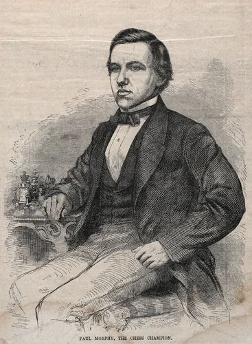 Paul Morphy, The Chess Champion by Winslow Homer, print, 1859