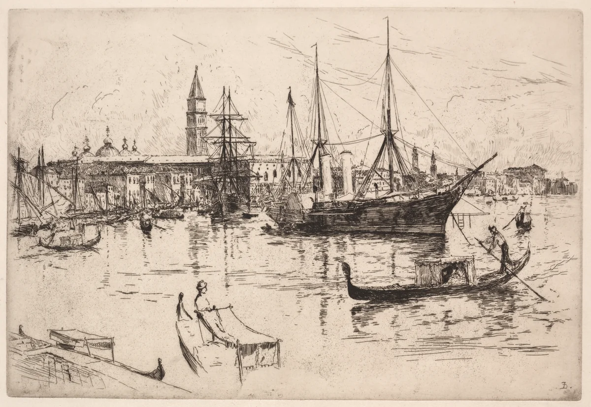 Laguna, Venice by Frank Duveneck, print, 1875-1885