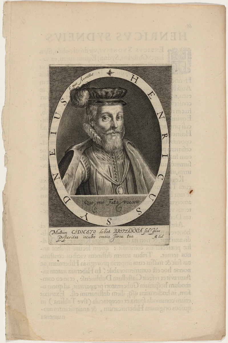 Sir Henry Sidney, Lord Deputy of Ireland by Willem de Passe, print, 1620