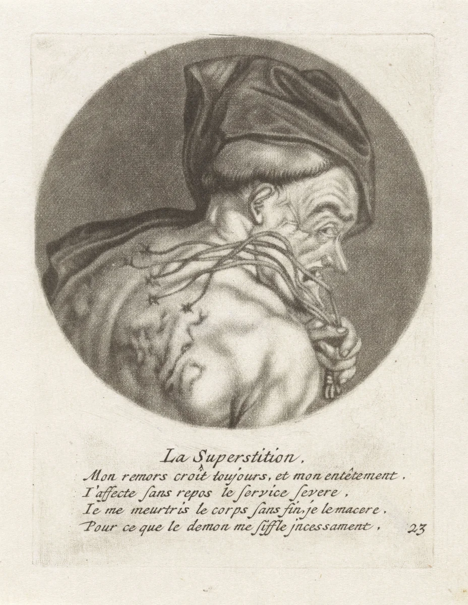 Caricatures of the French clergy under Louis XIV by Jacob Gole, print, 1670-1724