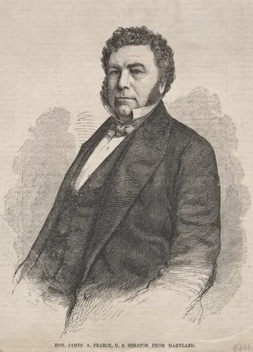 Hon. James A. Pearce, U. S. Senator from Maryland by Winslow Homer, print, 1859