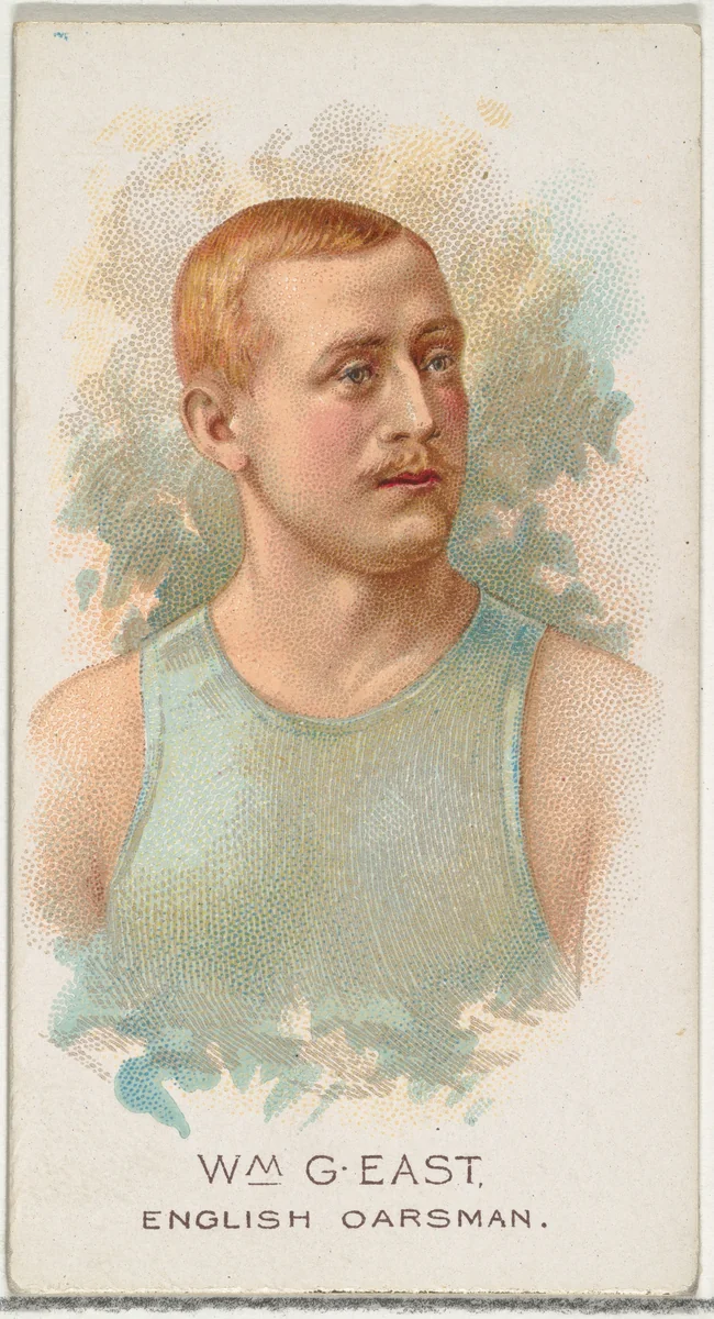 William G. East, English Oarsman, from World's Champions, Series 2 (N29) for Allen & Ginter Cigarettes by Allen & Ginter, print, 1888