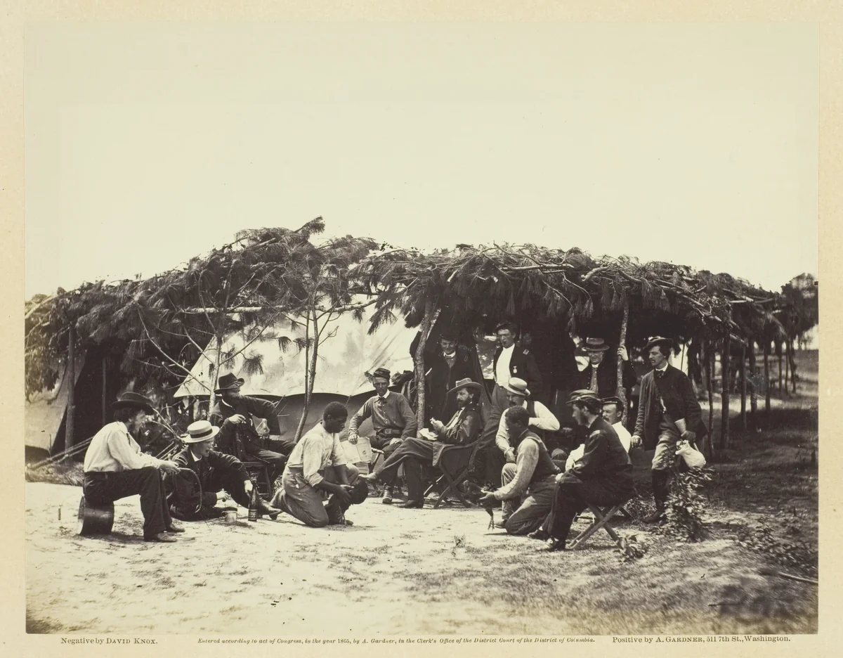 A Fancy Group, in Front of Petersburg by David Knox, photograph, 1864
