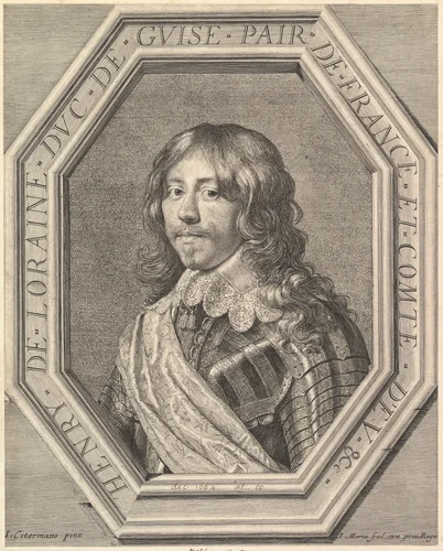 Henri II de Lorraine, duc de Guise by Jean Morin, print, 1605-1650