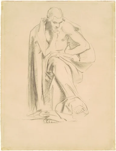 Study for "Philosophy" by John Singer Sargent, drawing, 1922-1925