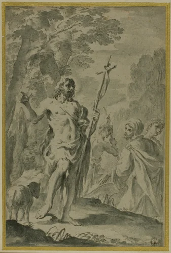 Saint John the Baptist by Ercole Graziani, drawing, 1738-1765