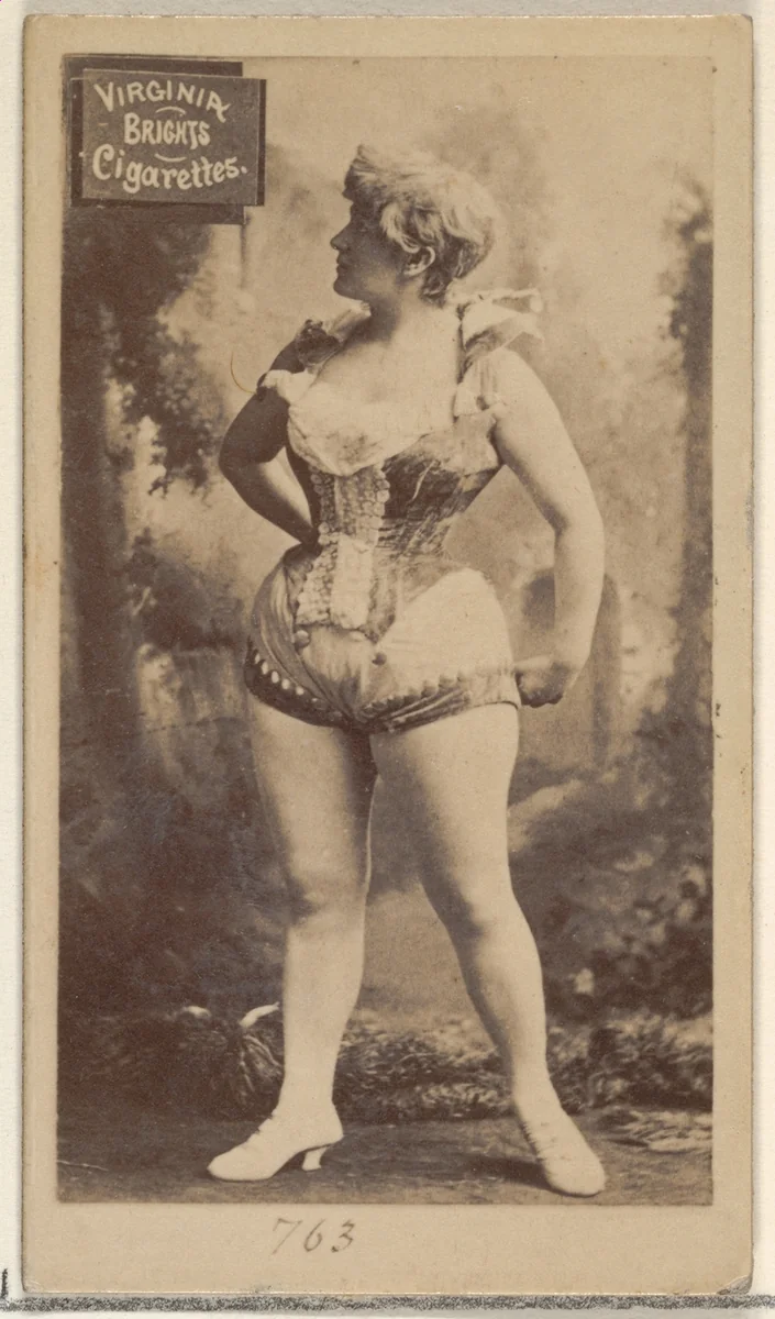 Card 763, from the Actors and Actresses series (N45, Type 2) for Virginia Brights Cigarettes by Allen & Ginter, photograph, 1885-1891