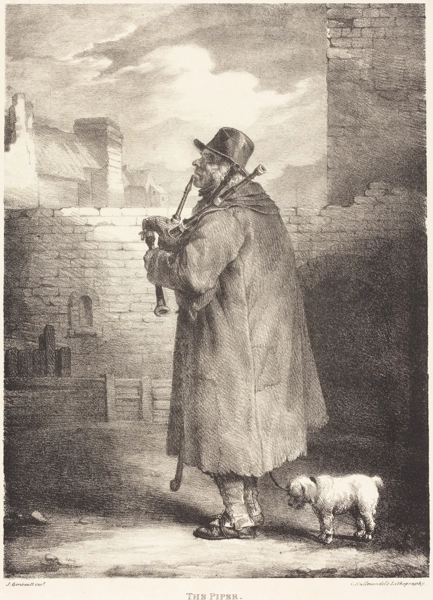 The Piper by Théodore Gericault, print, 1821