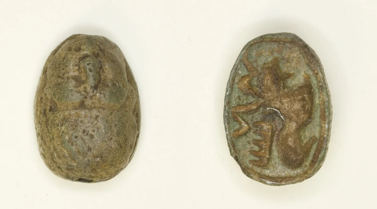 Scarab: Ram (Amun) by Egyptian, other, -1650--1295