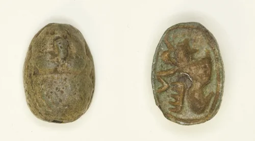 Scarab: Ram (Amun) by Egyptian, other, -1650--1295