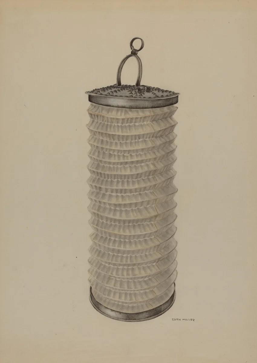 Lantern by Edith Miller, index of american design, 1938
