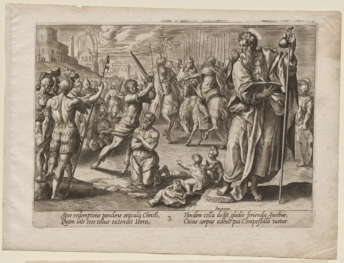 St. James the Great by Hendrick Goltzius, print, 1573-1583