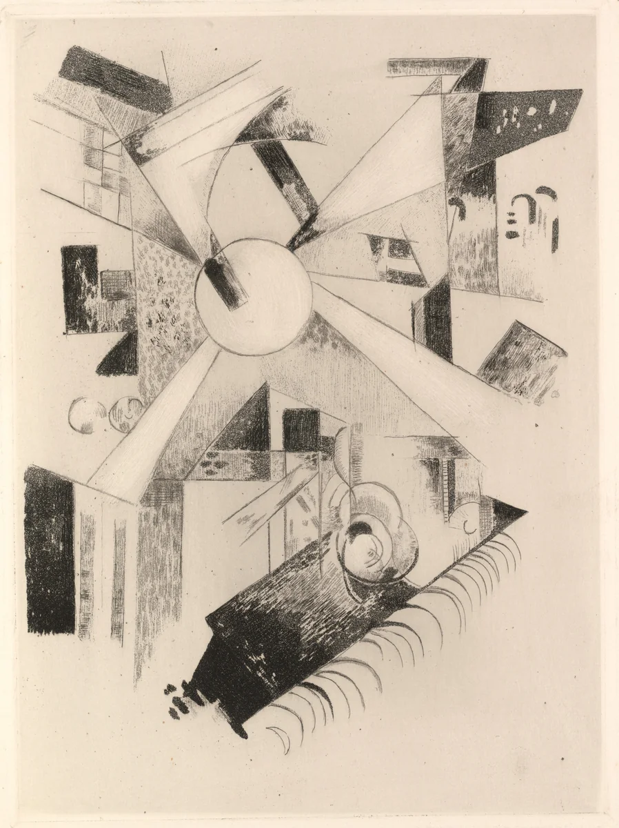 Neuvazhitel'nyia osnovaniia (Weak Foundations) by Alexandra Exter, illustrated book, 1916